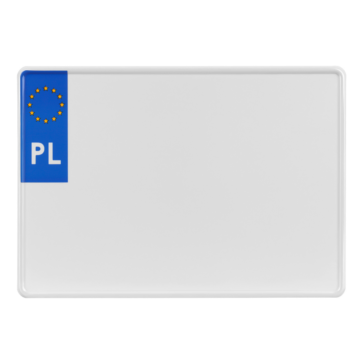 tablica rejestracyjna polska unijna na przyczepę 305 x 214 mm