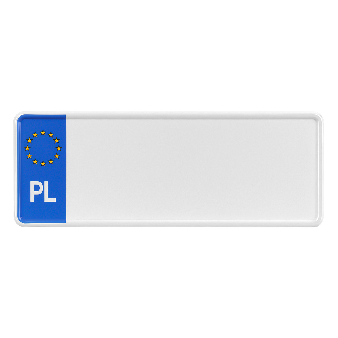 tablica rejestracyjna polska pomniejszona do aut z usa 4 znakowa