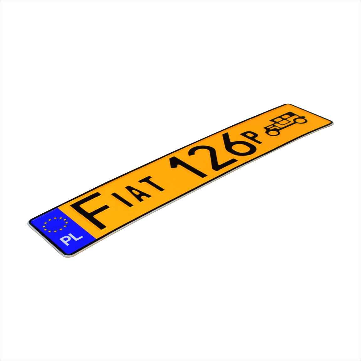 żółte-tablice rejestracyjne fiat 126p
