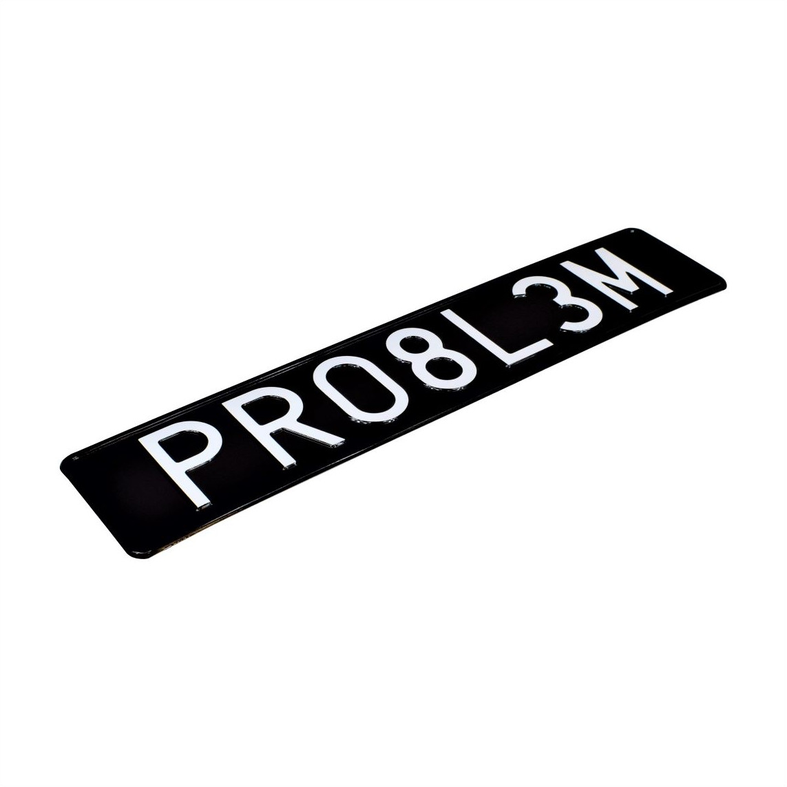 czarna tablica rejestracyjna PRO8L3M
