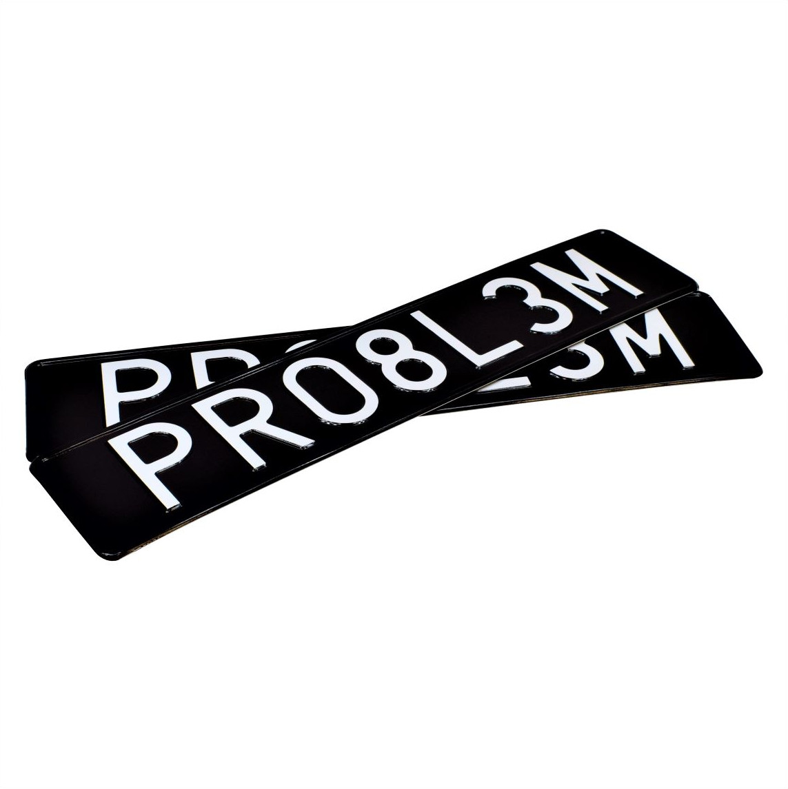 czarne tablice rejestracyjne PRO8L3M