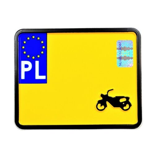 polska tablica rejestracyjna zabytkowa do skutera