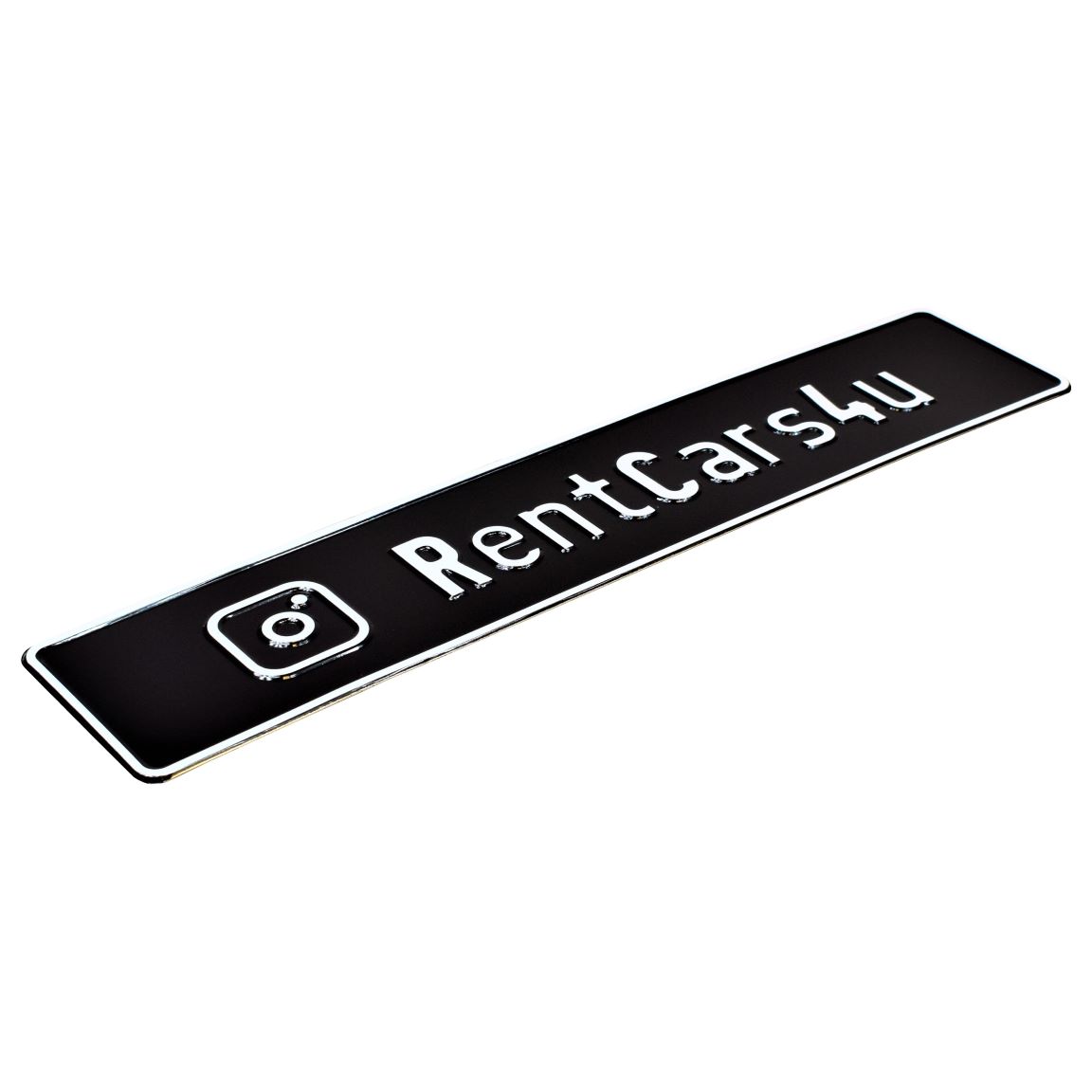 RentCars4u tablica rejestracyjna indywidualna