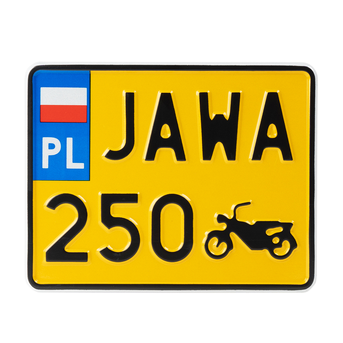JAWA 250 tablica rejestracyjna motocyklowa do motocykla zabytkowego