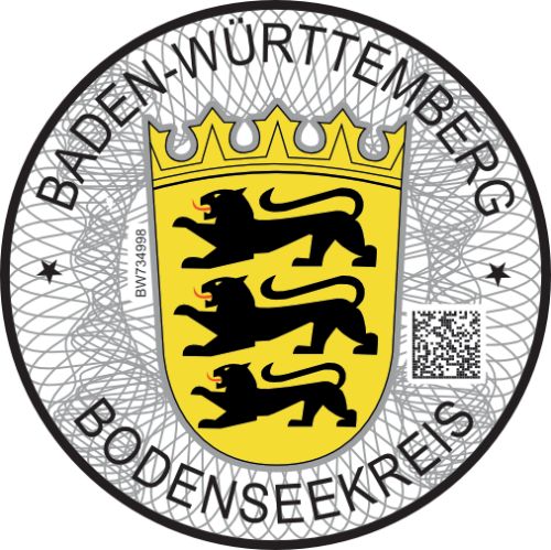 Niemieckie naklejki landowe Baden-Württemberg Bodenseekreis