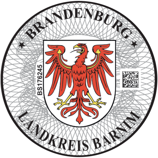 Niemieckie naklejki landowe Brandenburg Landkreis Barnim