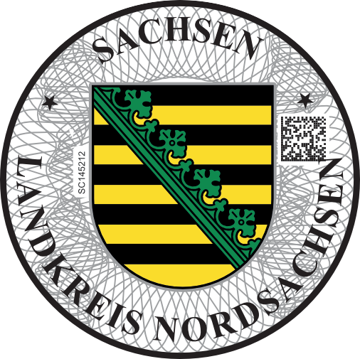 Niemieckie naklejki landowe Sachsen Landkreis Nordsachsen