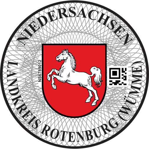 Niemieckie naklejki landowe Niedersachsen Landkreis Rotenburg (Wümme)