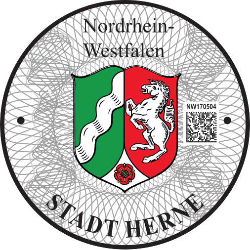 Niemieckie naklejki landowe Nordrhein-Westfalen Stadt Herne
